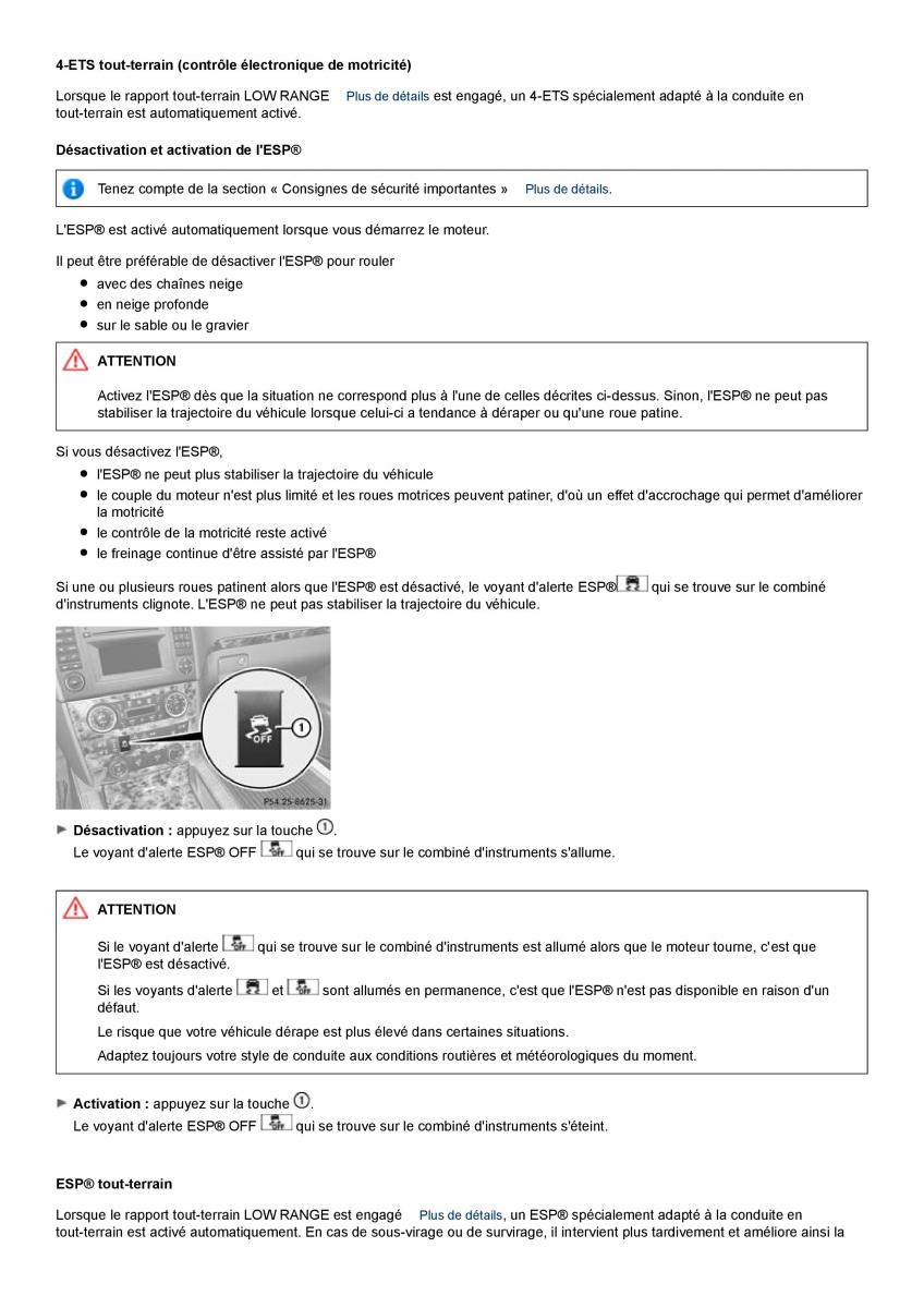 Mercedes Benz GL class X164 manuel du proprietaire / page 44