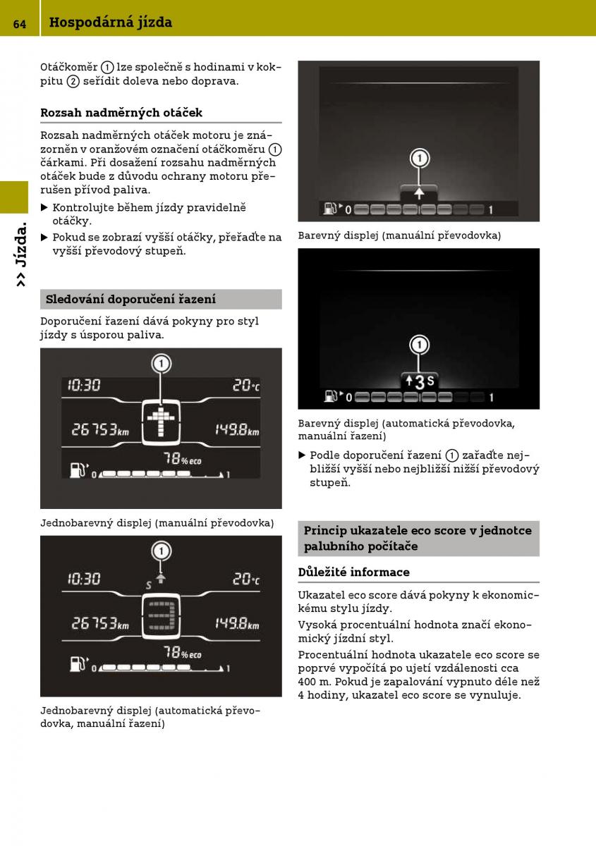 Smart Fortwo III 3 navod k obsludze / page 66