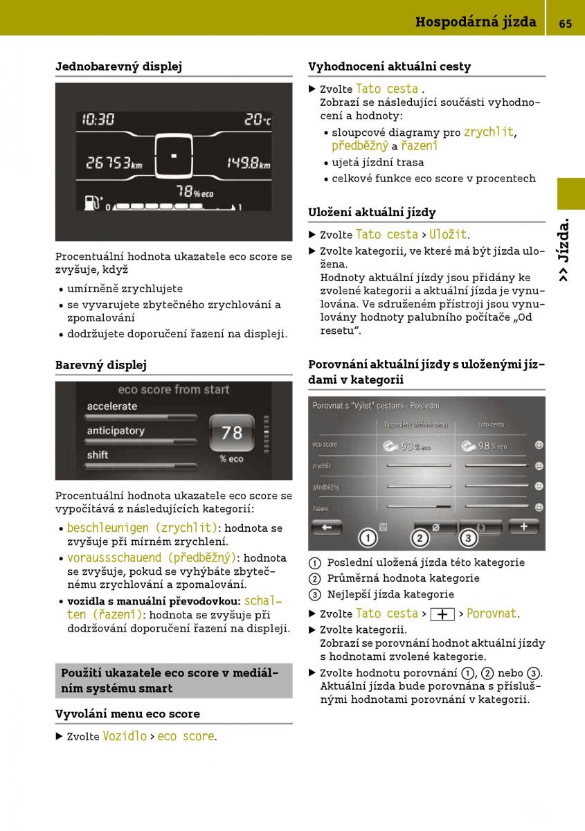 Smart Fortwo III 3 navod k obsludze / page 67