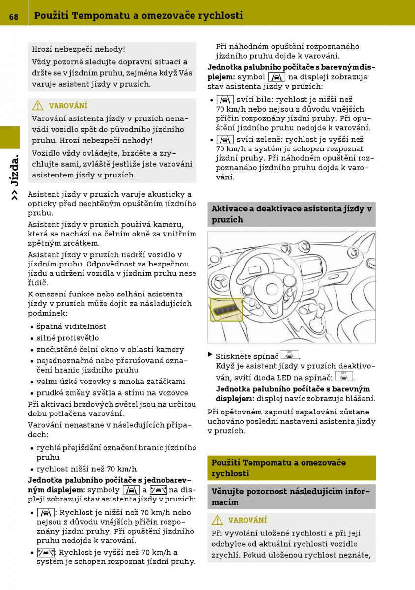 Smart Fortwo III 3 navod k obsludze / page 70