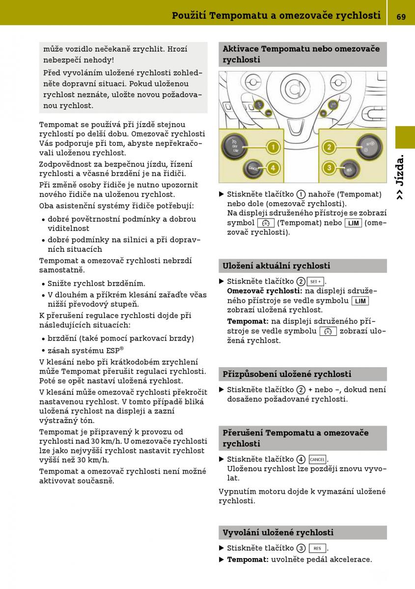 Smart Fortwo III 3 navod k obsludze / page 71