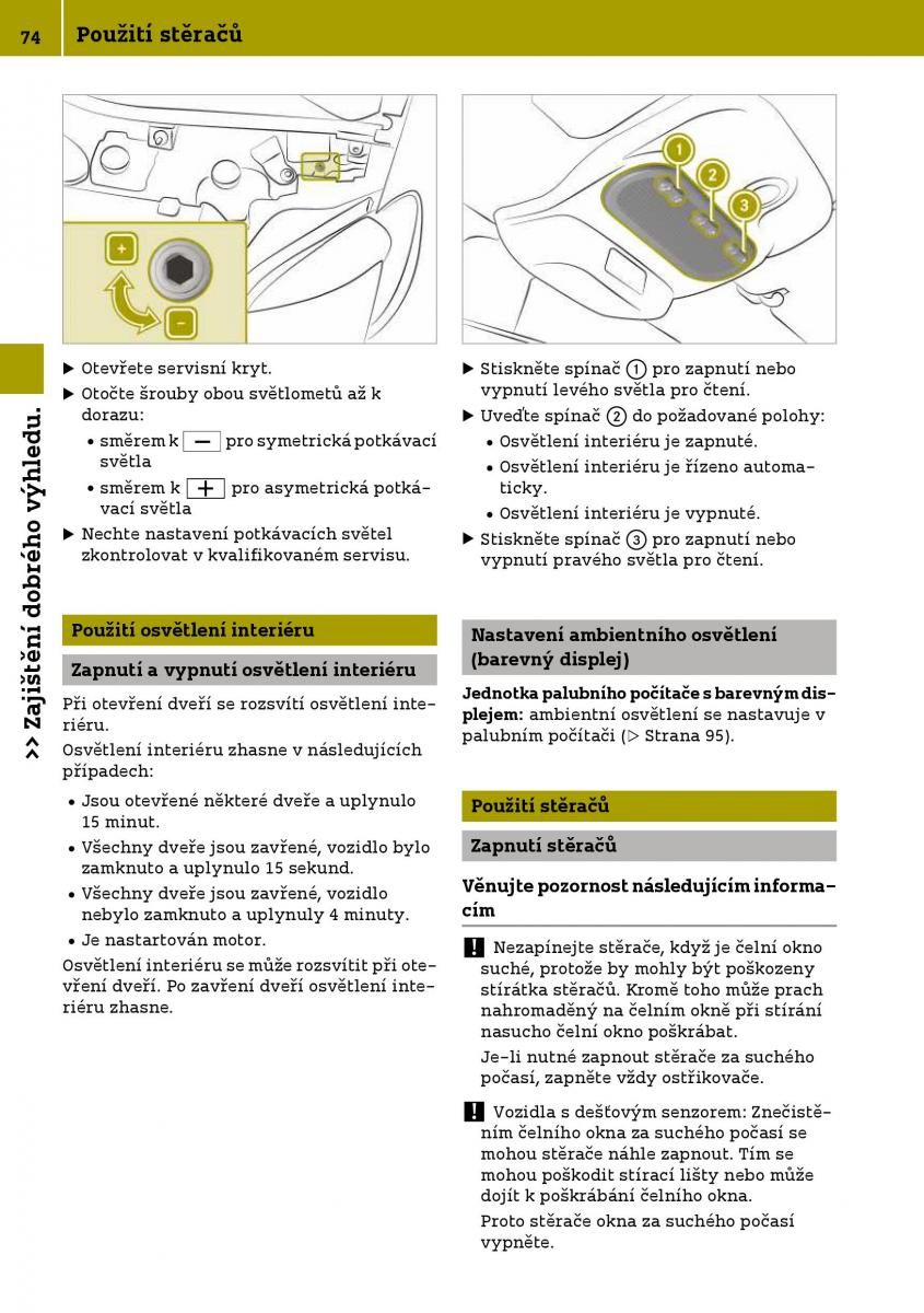 Smart Fortwo III 3 navod k obsludze / page 76