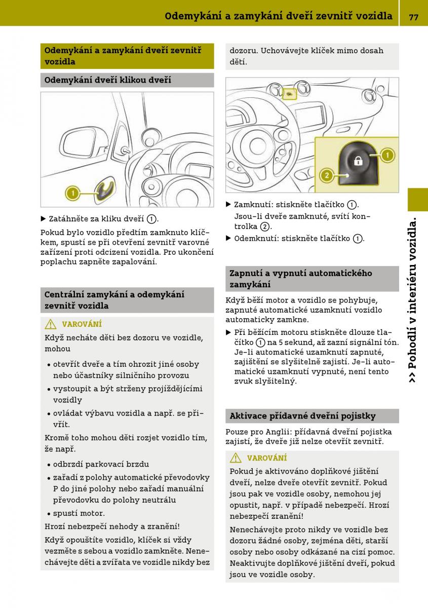 Smart Fortwo III 3 navod k obsludze / page 79