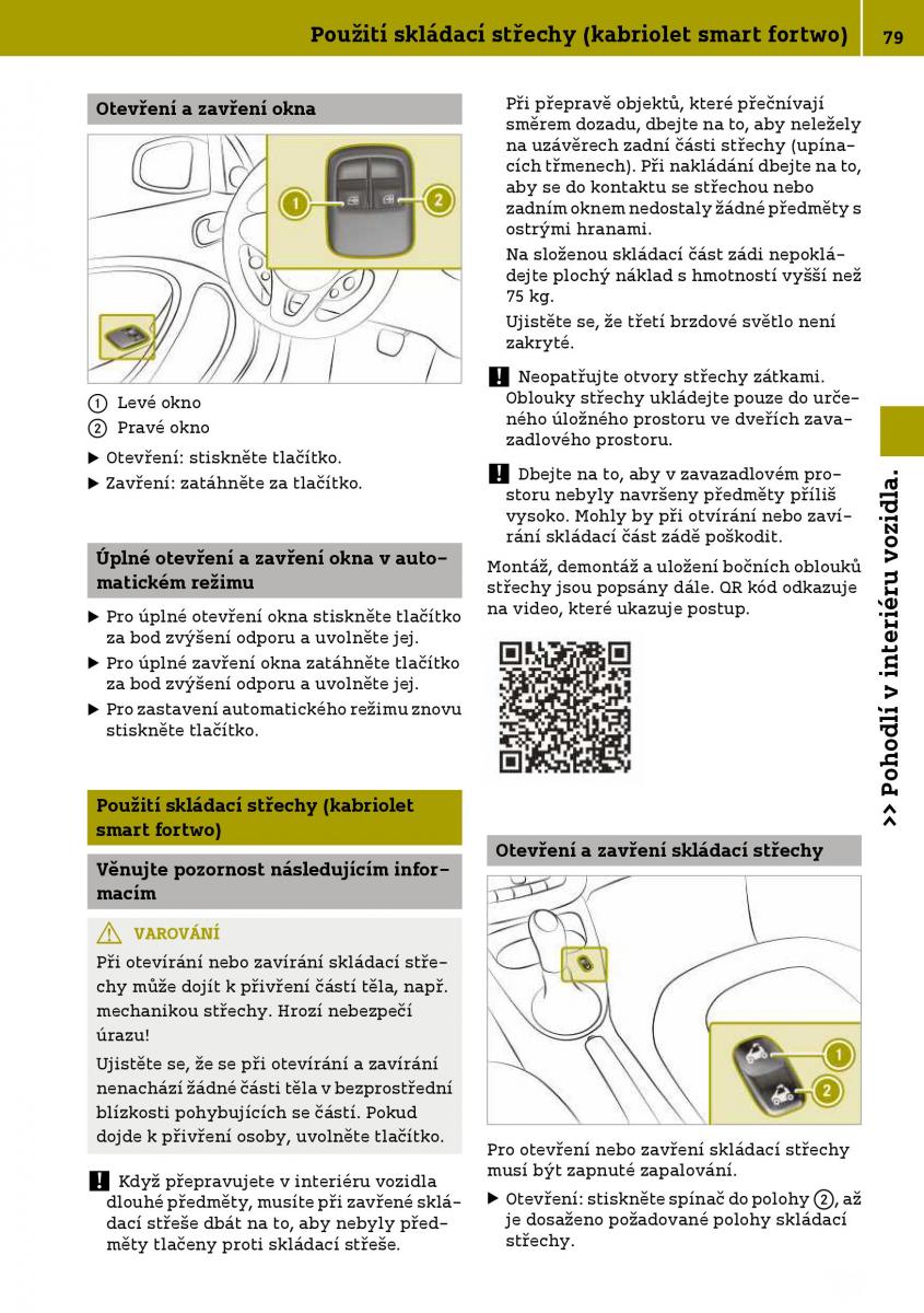 Smart Fortwo III 3 navod k obsludze / page 81