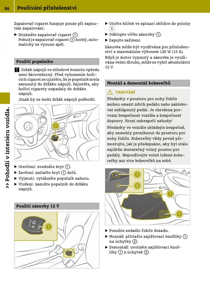 Smart Fortwo III 3 navod k obsludze / page 88