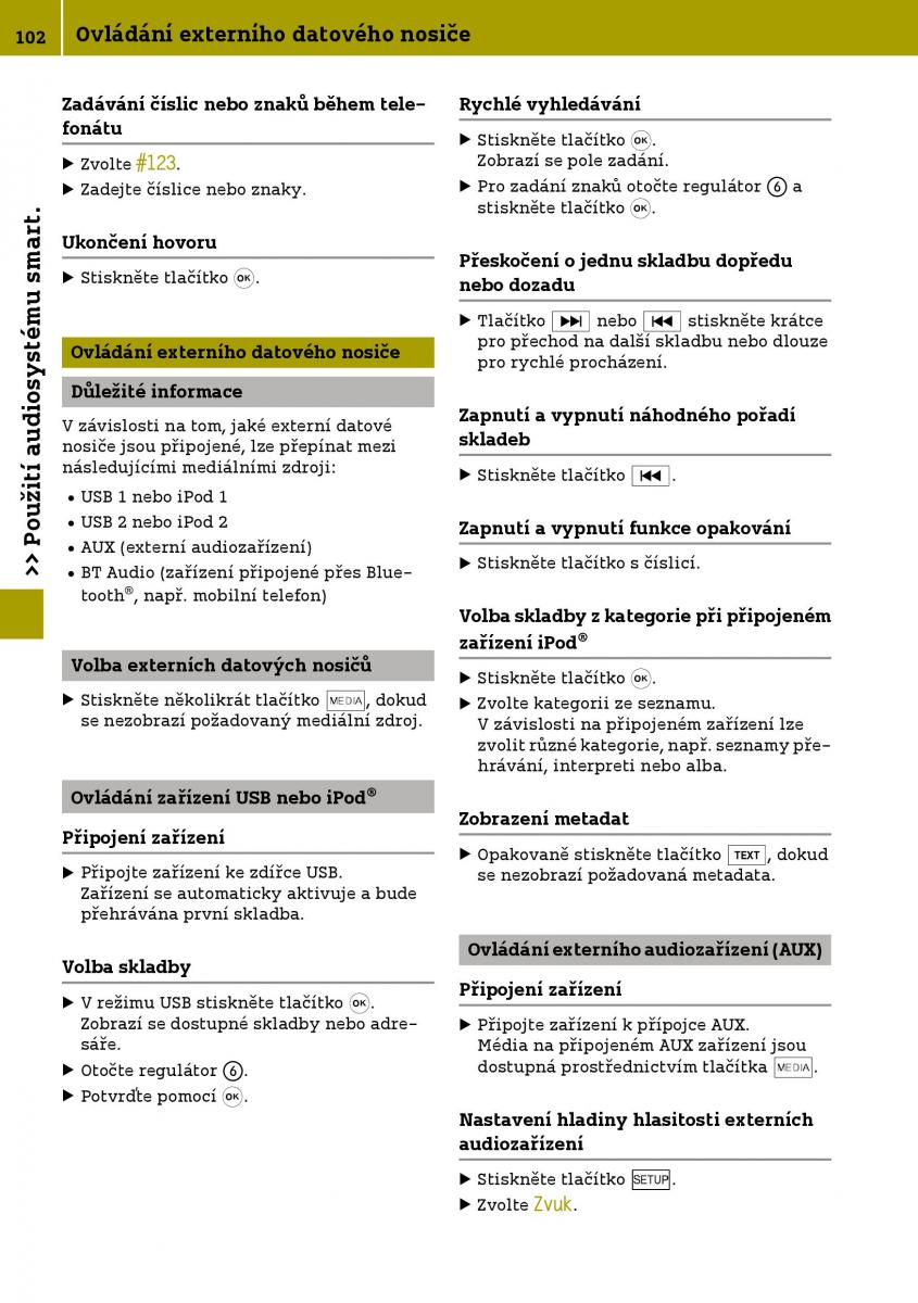 Smart Fortwo III 3 navod k obsludze / page 104