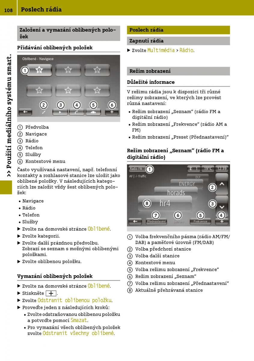 Smart Fortwo III 3 navod k obsludze / page 110