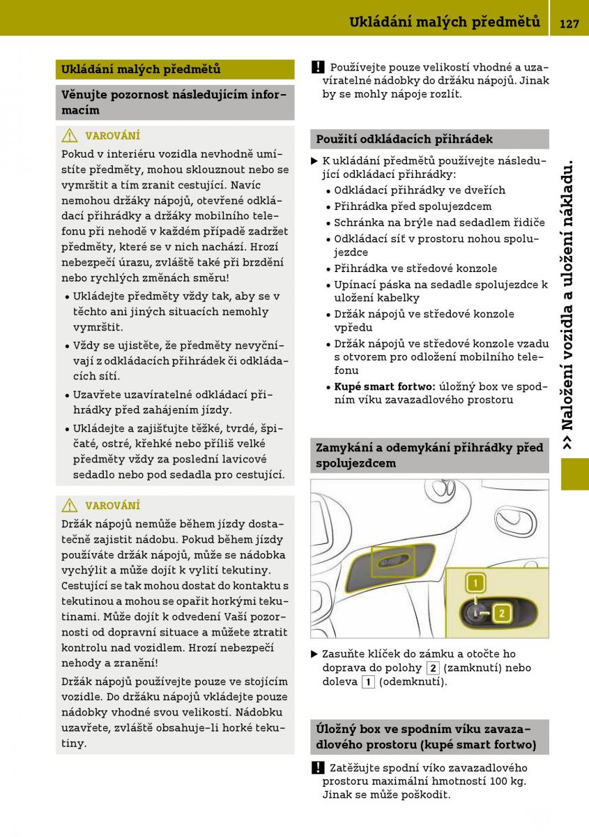 Smart Fortwo III 3 navod k obsludze / page 129