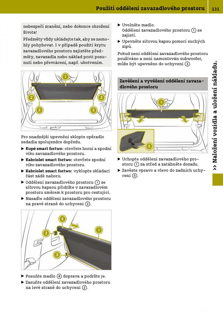 Smart Fortwo III 3 navod k obsludze / page 133