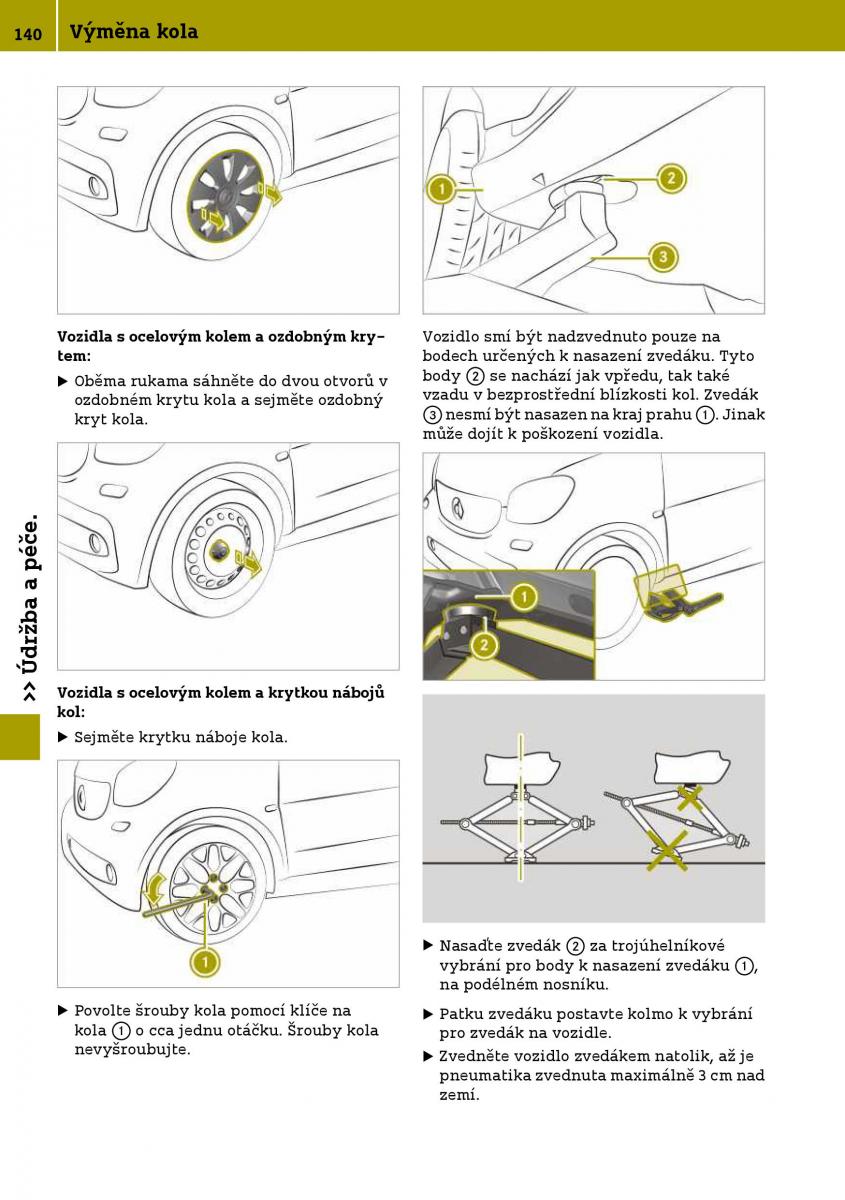 Smart Fortwo III 3 navod k obsludze / page 142