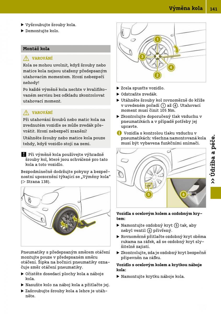 Smart Fortwo III 3 navod k obsludze / page 143