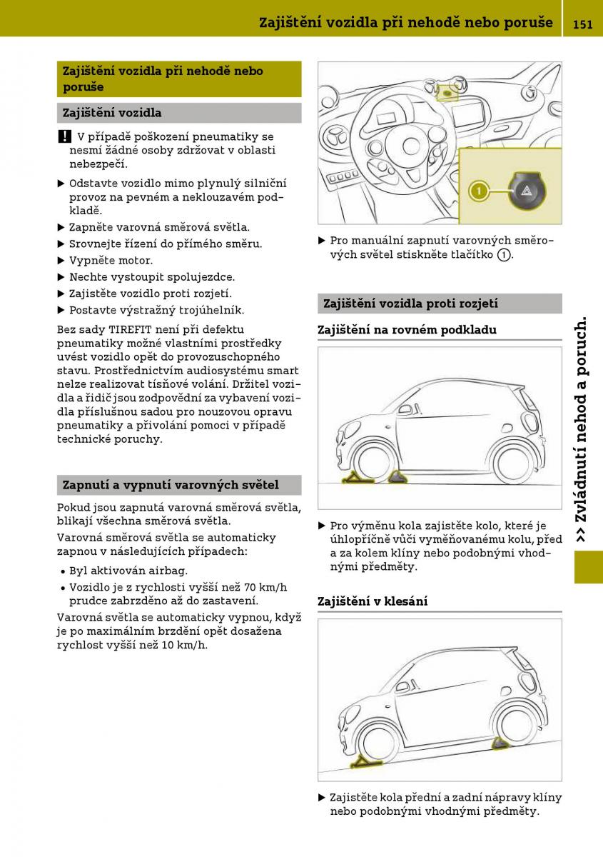 Smart Fortwo III 3 navod k obsludze / page 153