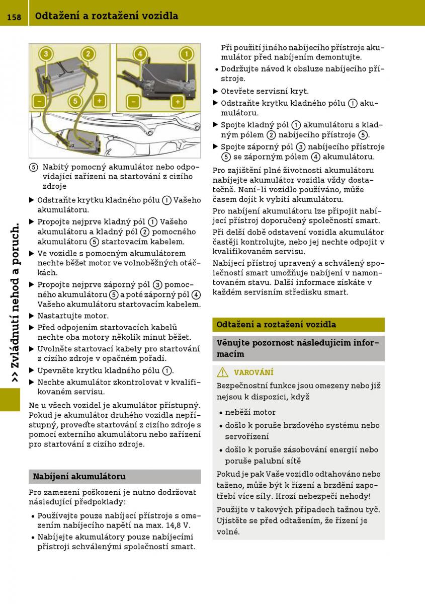 Smart Fortwo III 3 navod k obsludze / page 160