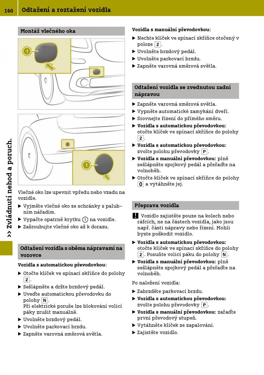 Smart Fortwo III 3 navod k obsludze / page 162