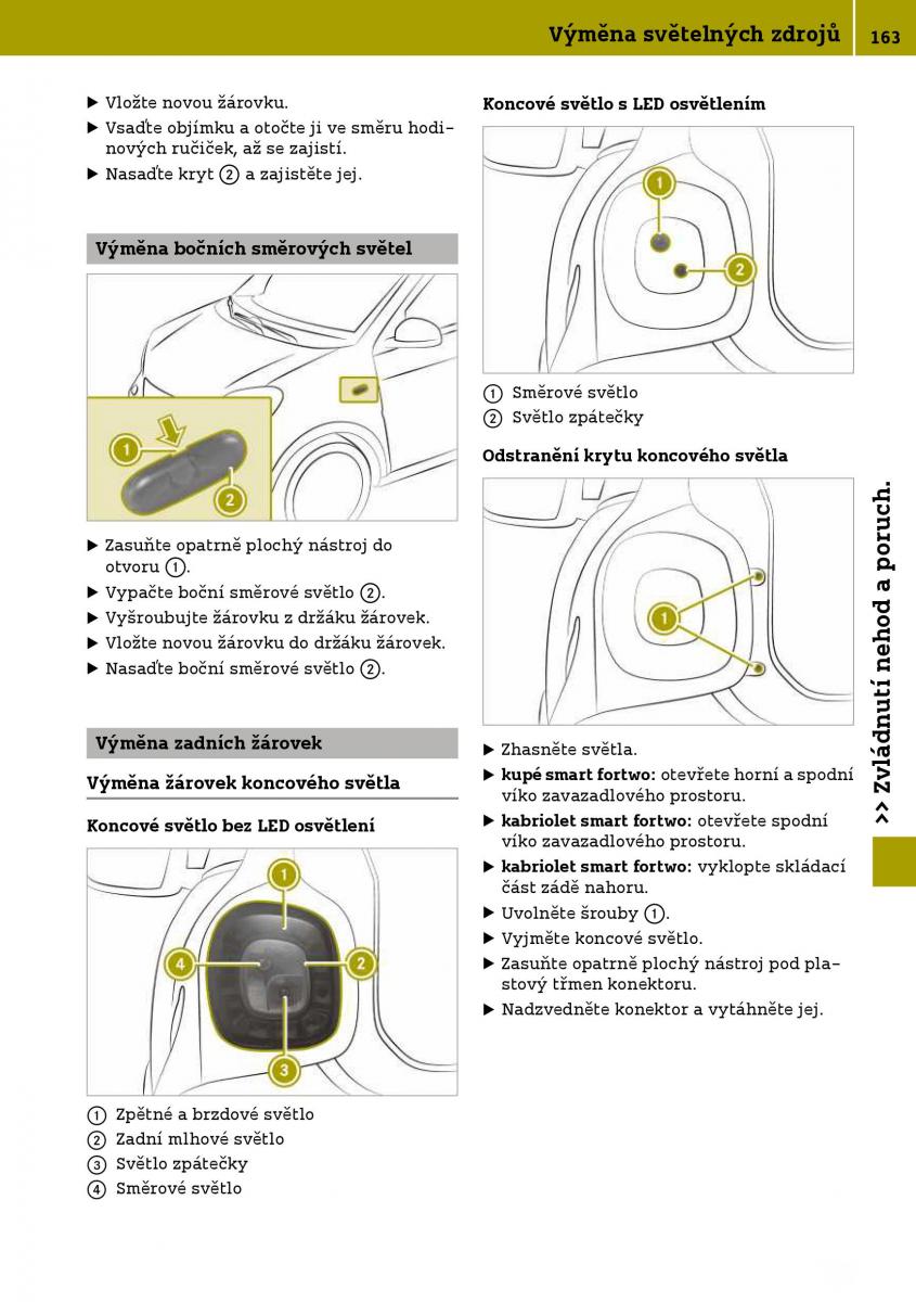 Smart Fortwo III 3 navod k obsludze / page 165