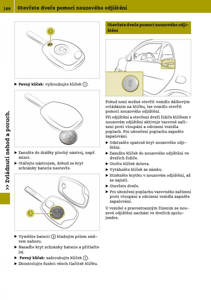 Smart Fortwo III 3 navod k obsludze / page 168