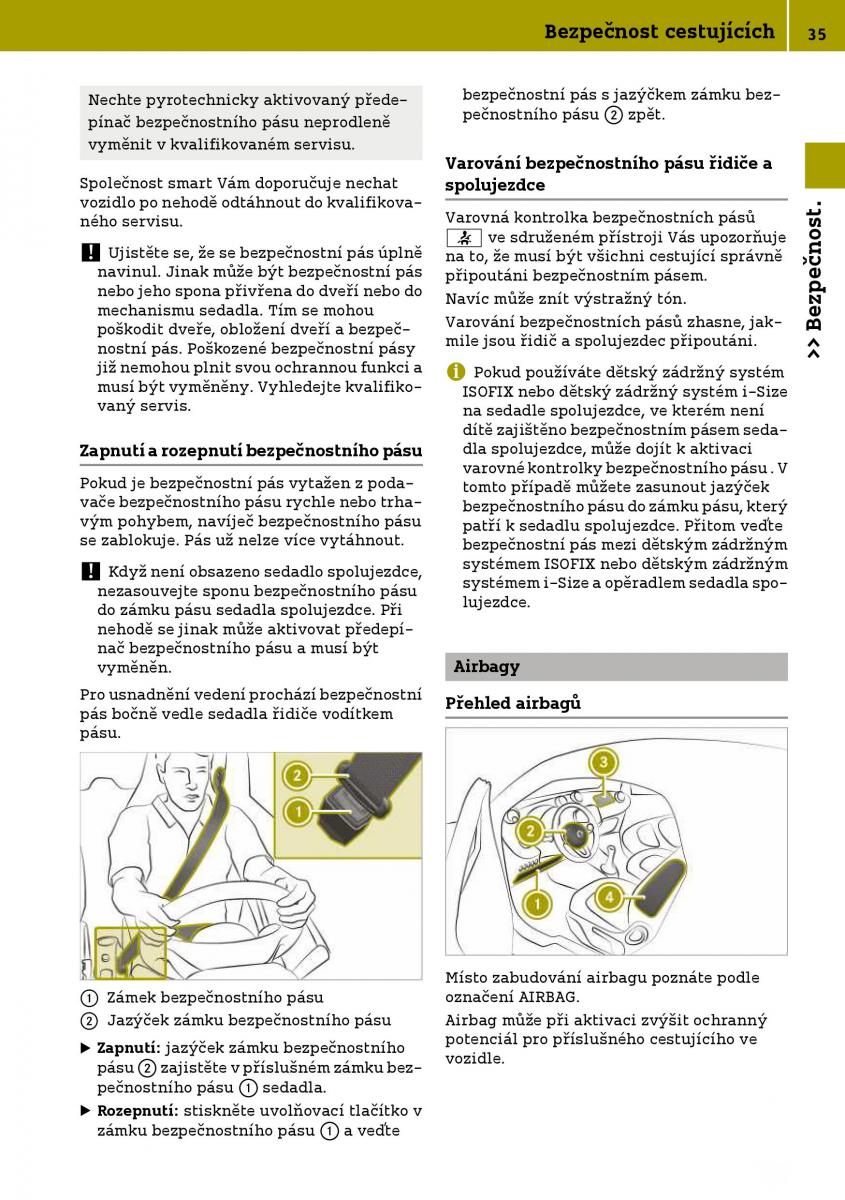 Smart Fortwo III 3 navod k obsludze / page 37