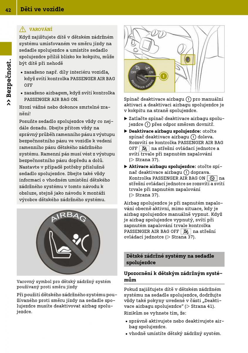 Smart Fortwo III 3 navod k obsludze / page 44