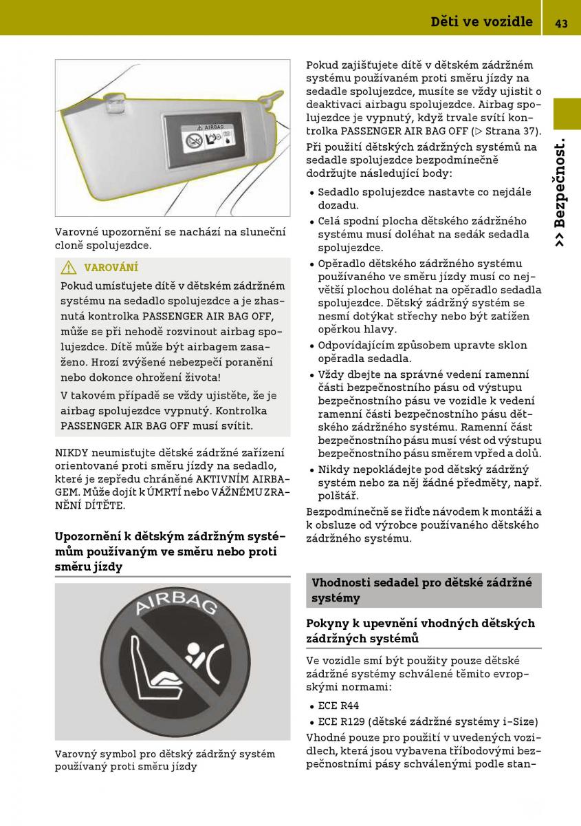 Smart Fortwo III 3 navod k obsludze / page 45