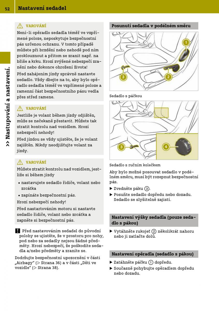 Smart Fortwo III 3 navod k obsludze / page 54