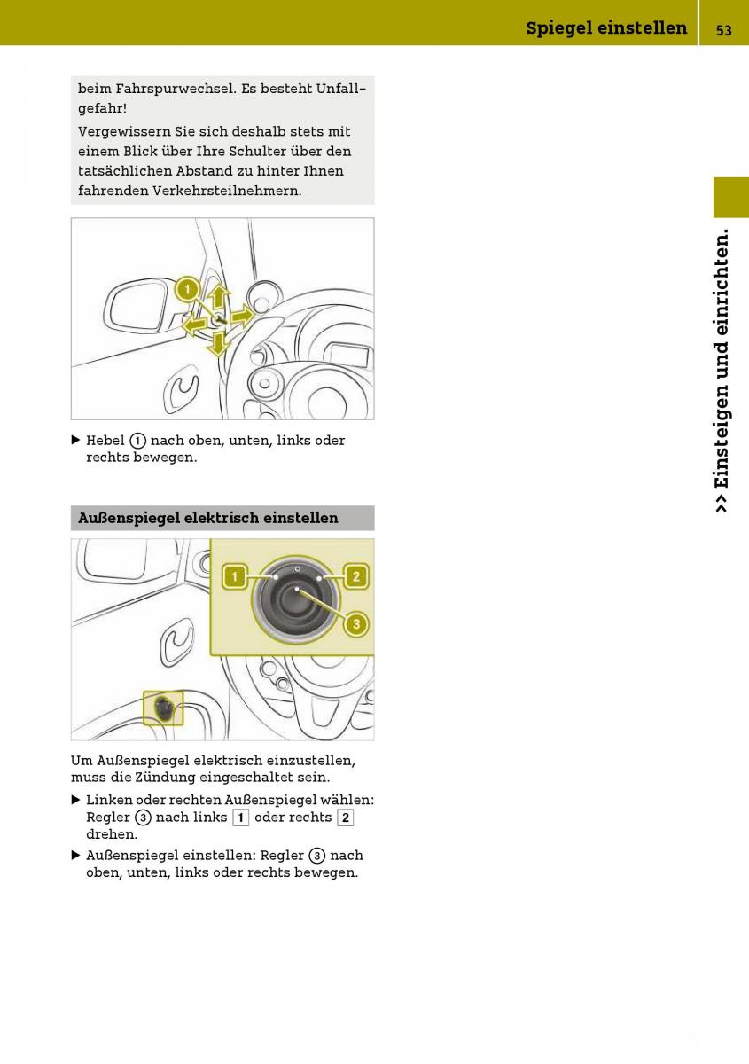 Smart Fortwo III 3 Handbuch / page 55