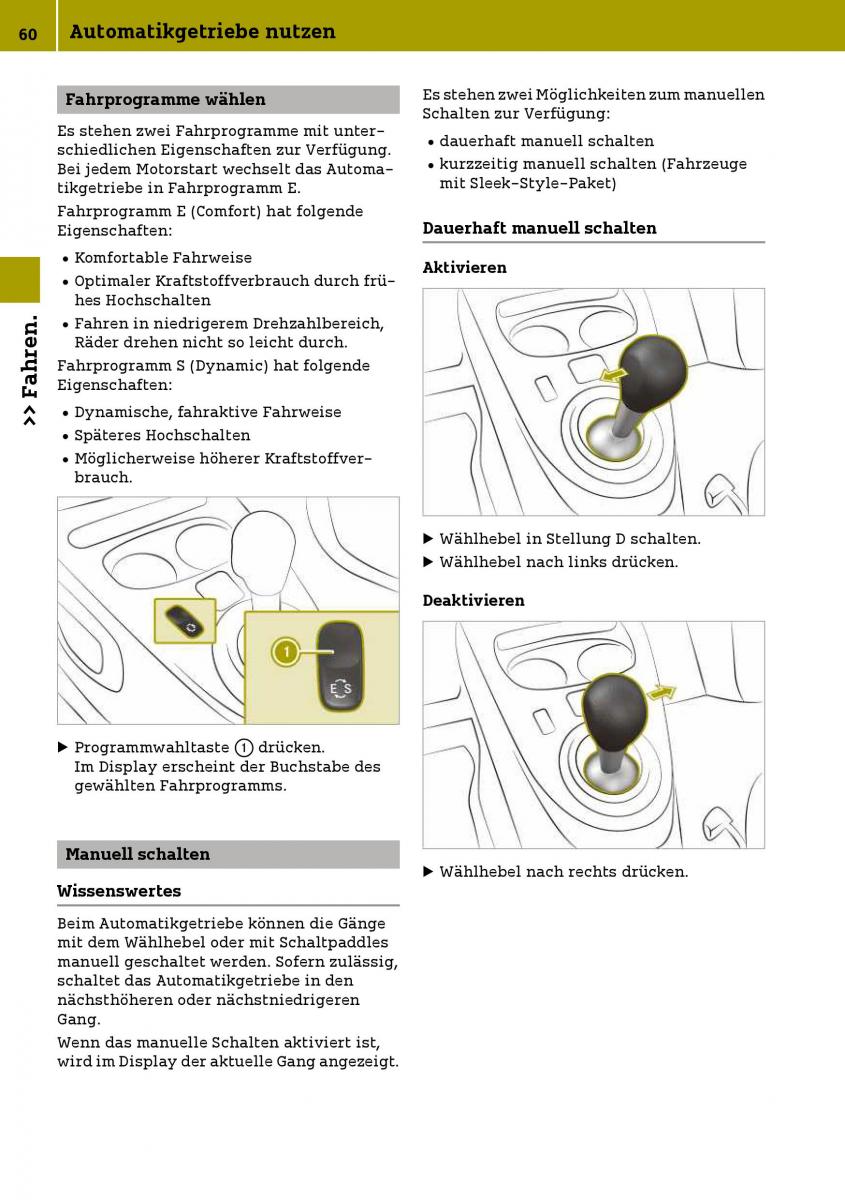 Smart Fortwo III 3 Handbuch / page 62