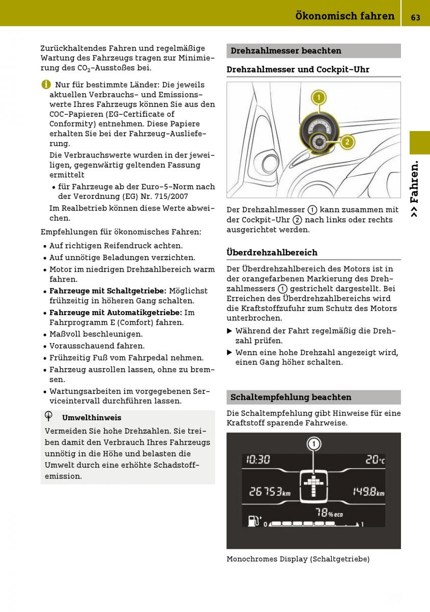 Smart Fortwo III 3 Handbuch / page 65