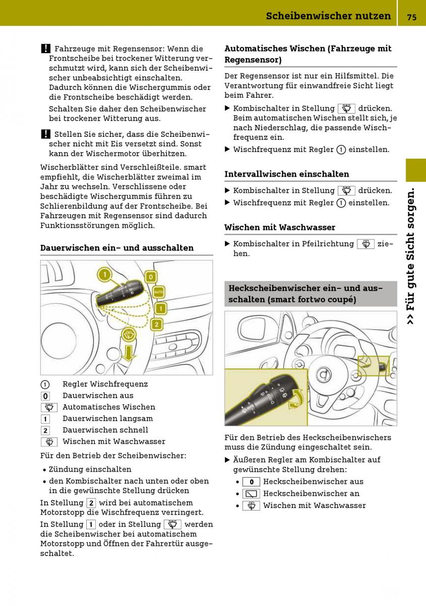 Smart Fortwo III 3 Handbuch / page 77