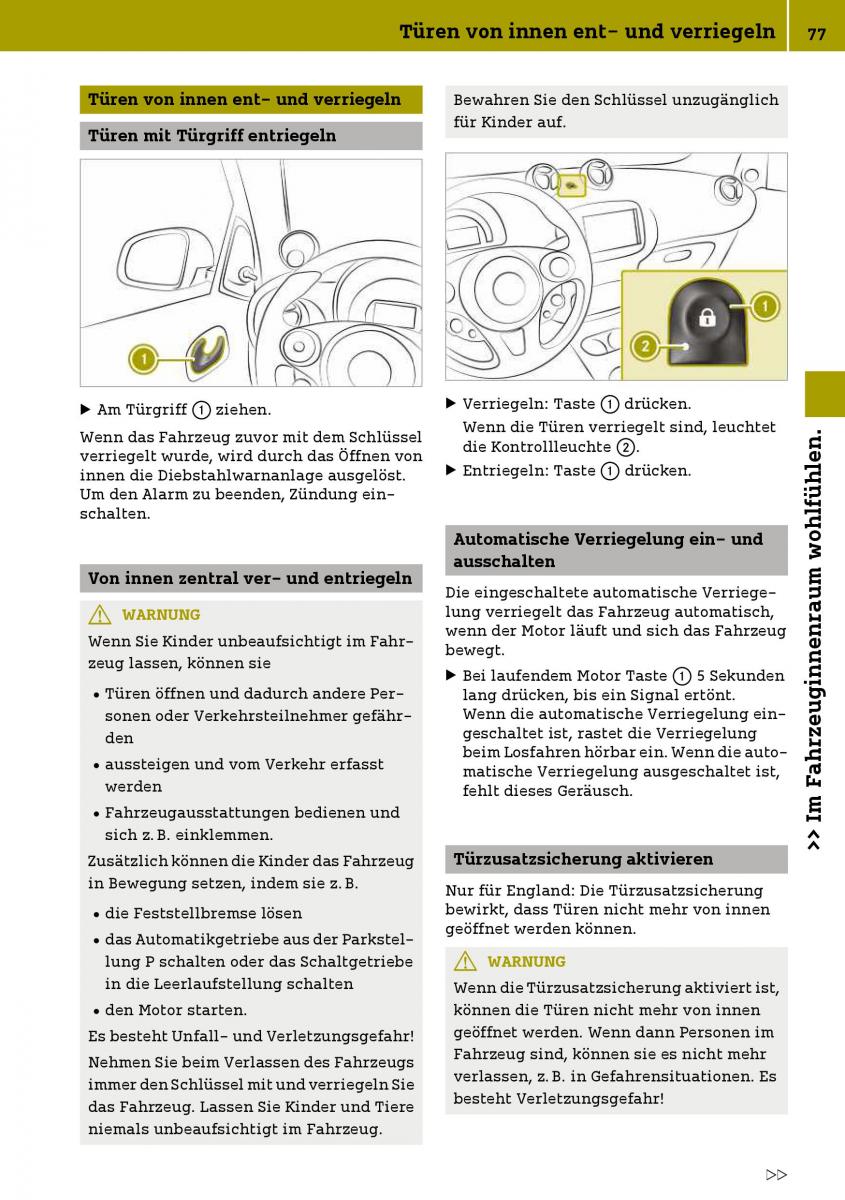 Smart Fortwo III 3 Handbuch / page 79