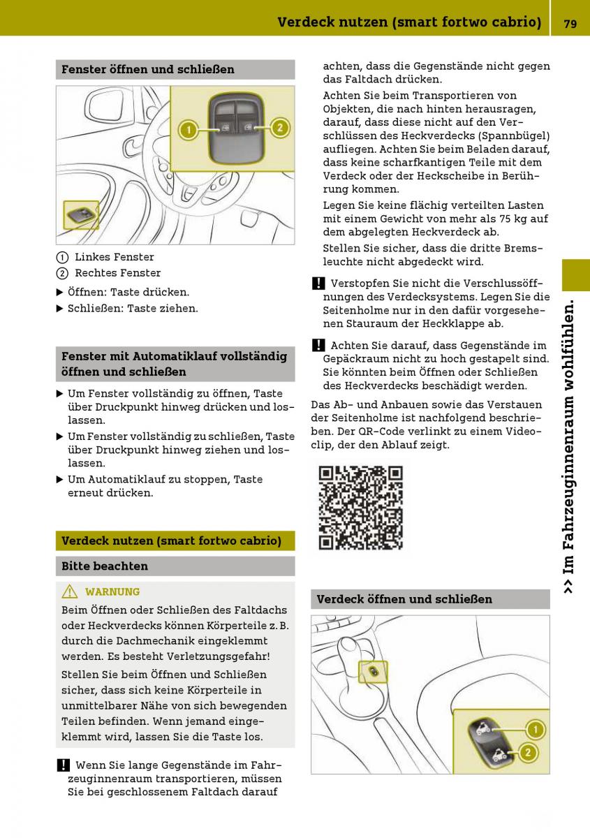 Smart Fortwo III 3 Handbuch / page 81