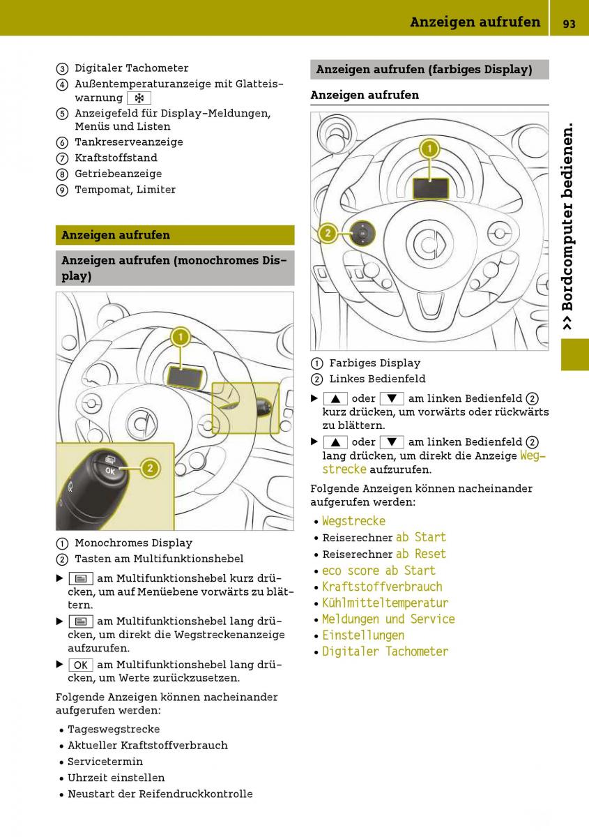 Smart Fortwo III 3 Handbuch / page 95