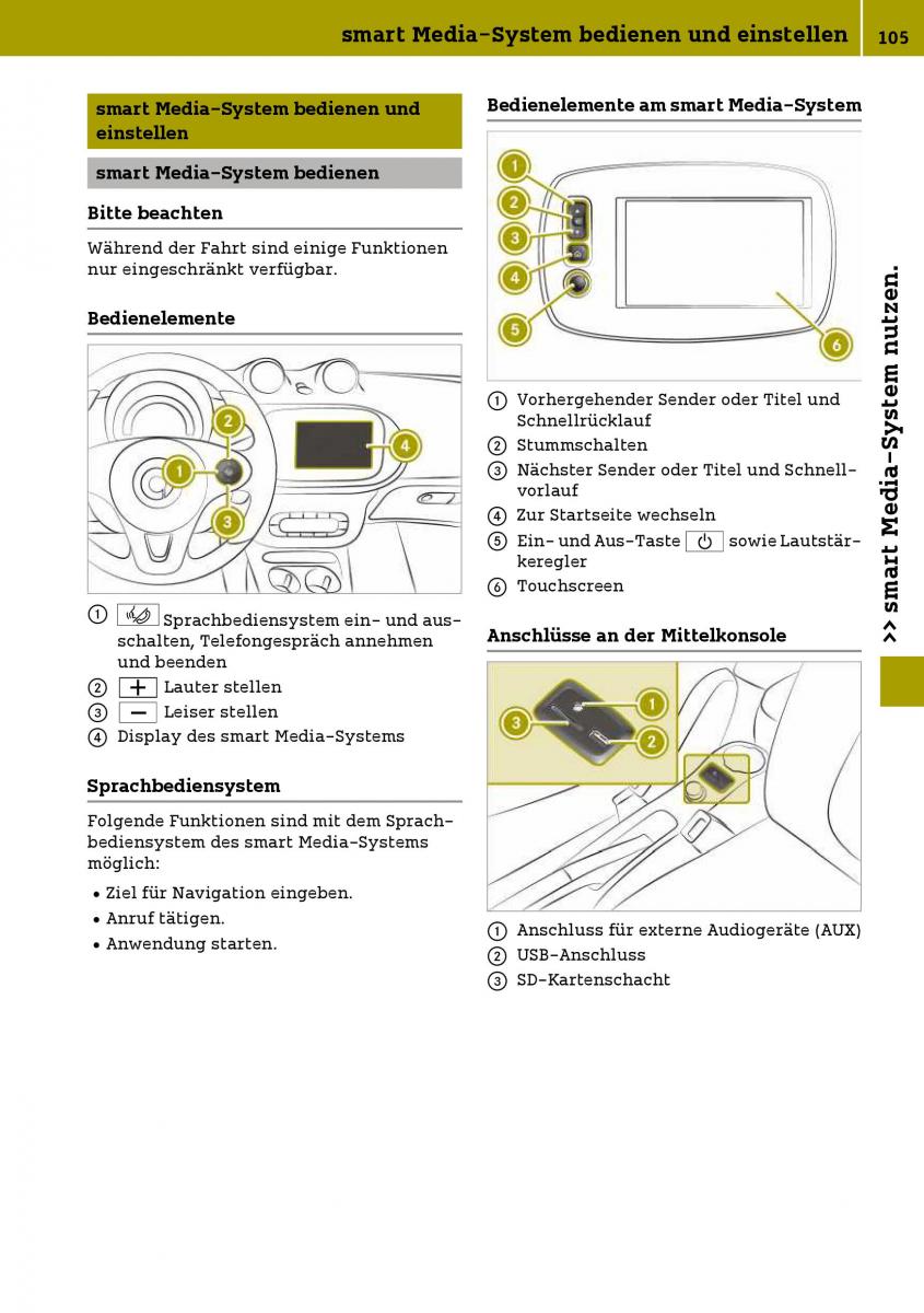 Smart Fortwo III 3 Handbuch / page 107