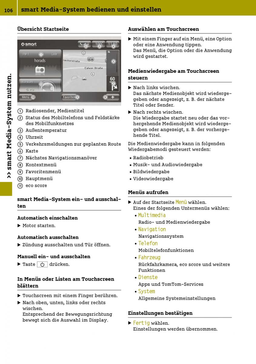 Smart Fortwo III 3 Handbuch / page 108