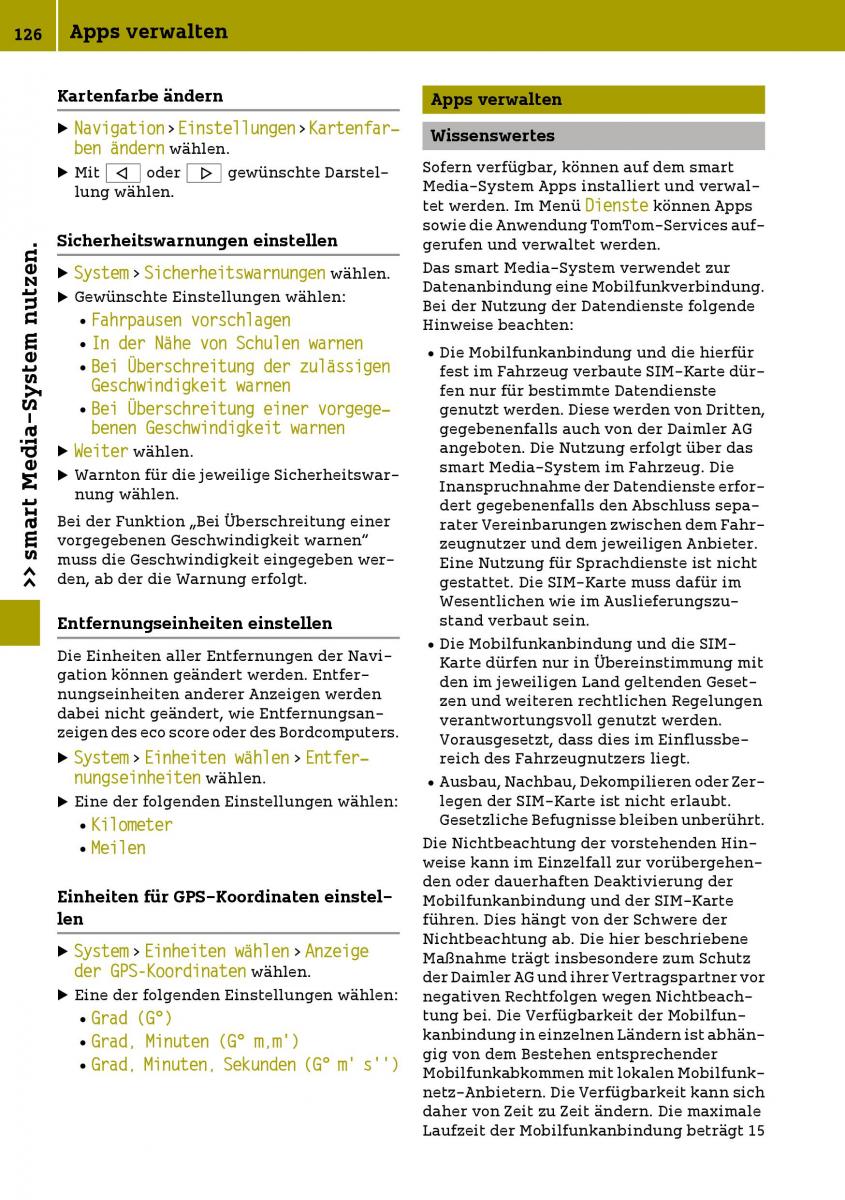 Smart Fortwo III 3 Handbuch / page 128