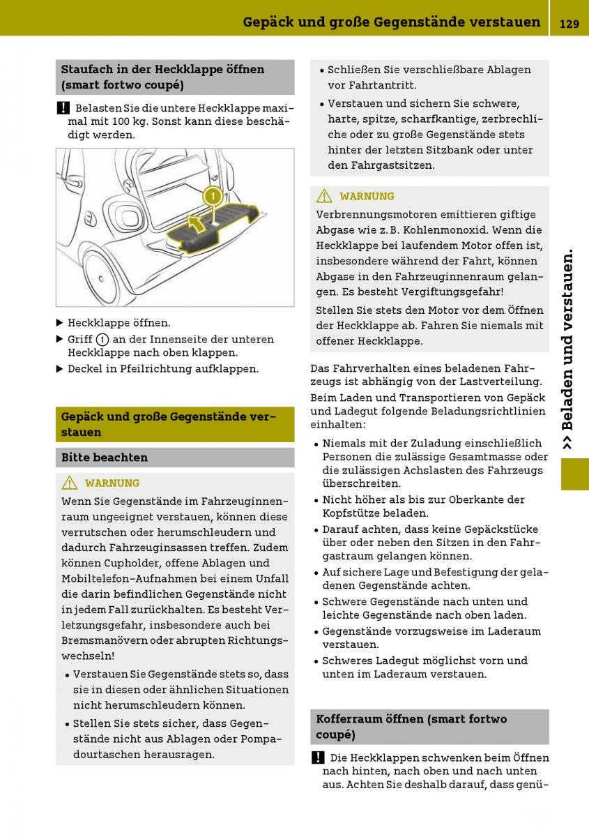 Smart Fortwo III 3 Handbuch / page 131