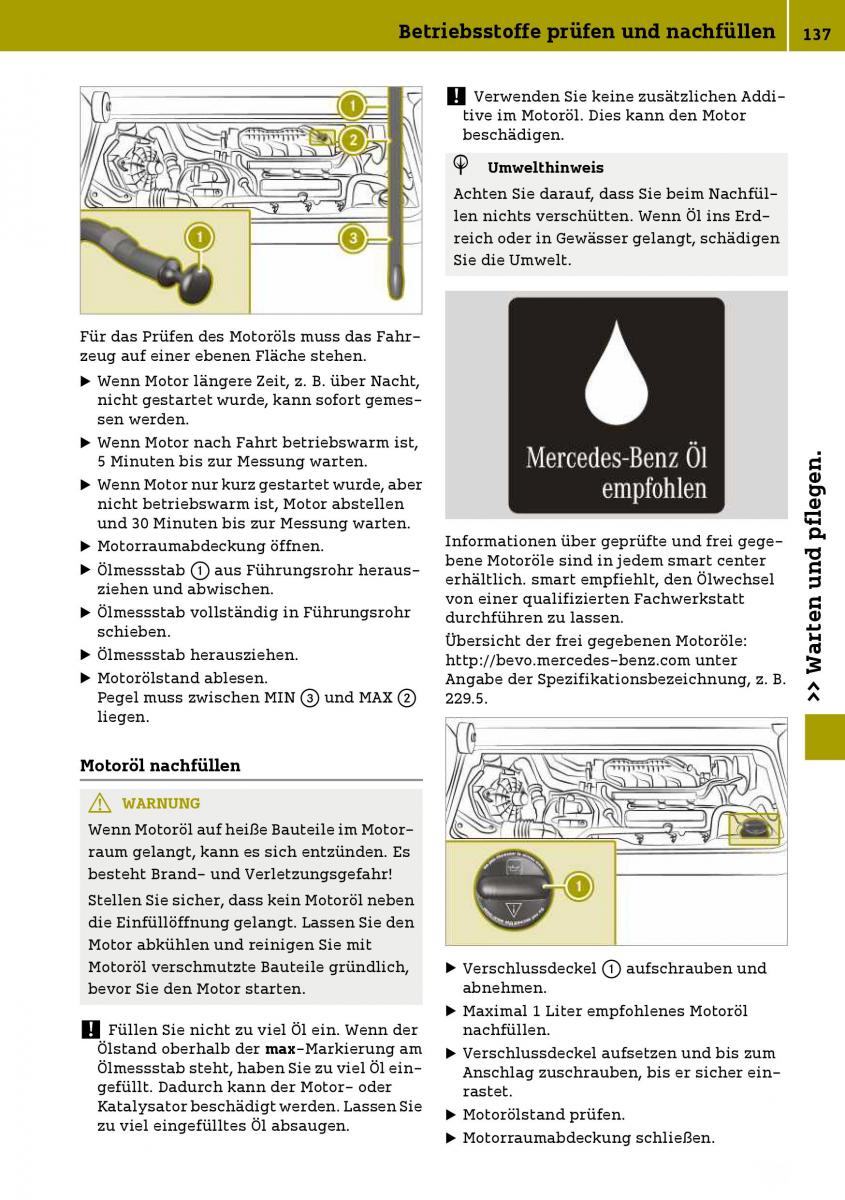 Smart Fortwo III 3 Handbuch / page 139