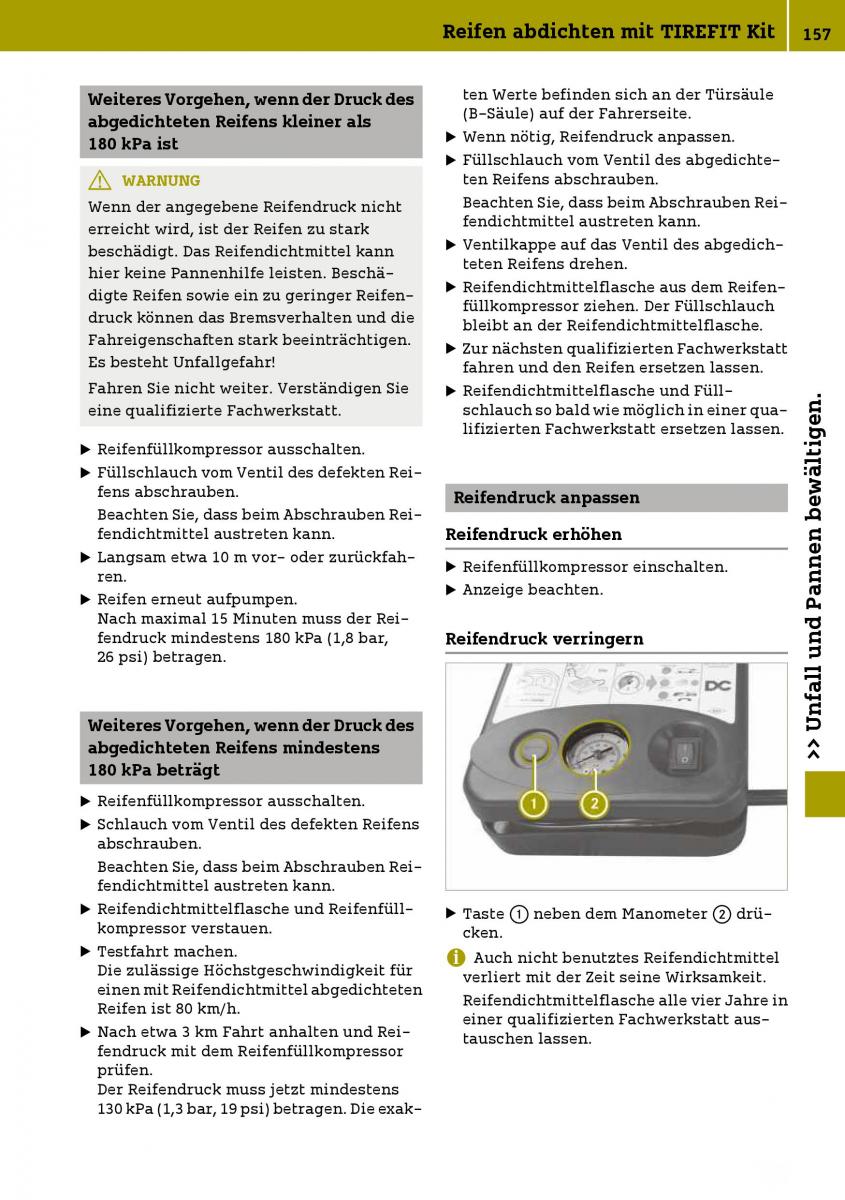 Smart Fortwo III 3 Handbuch / page 159