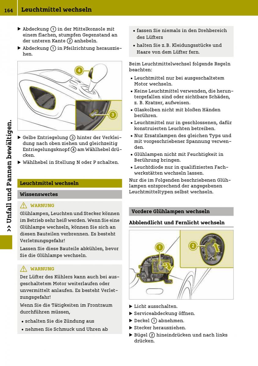 Smart Fortwo III 3 Handbuch / page 166