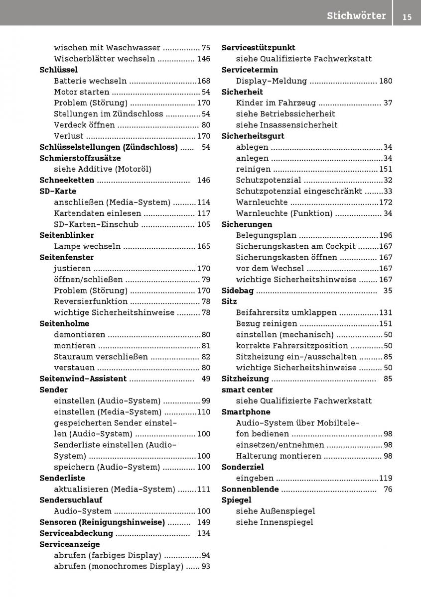 manual  Smart Fortwo III 3 Handbuch / page 17