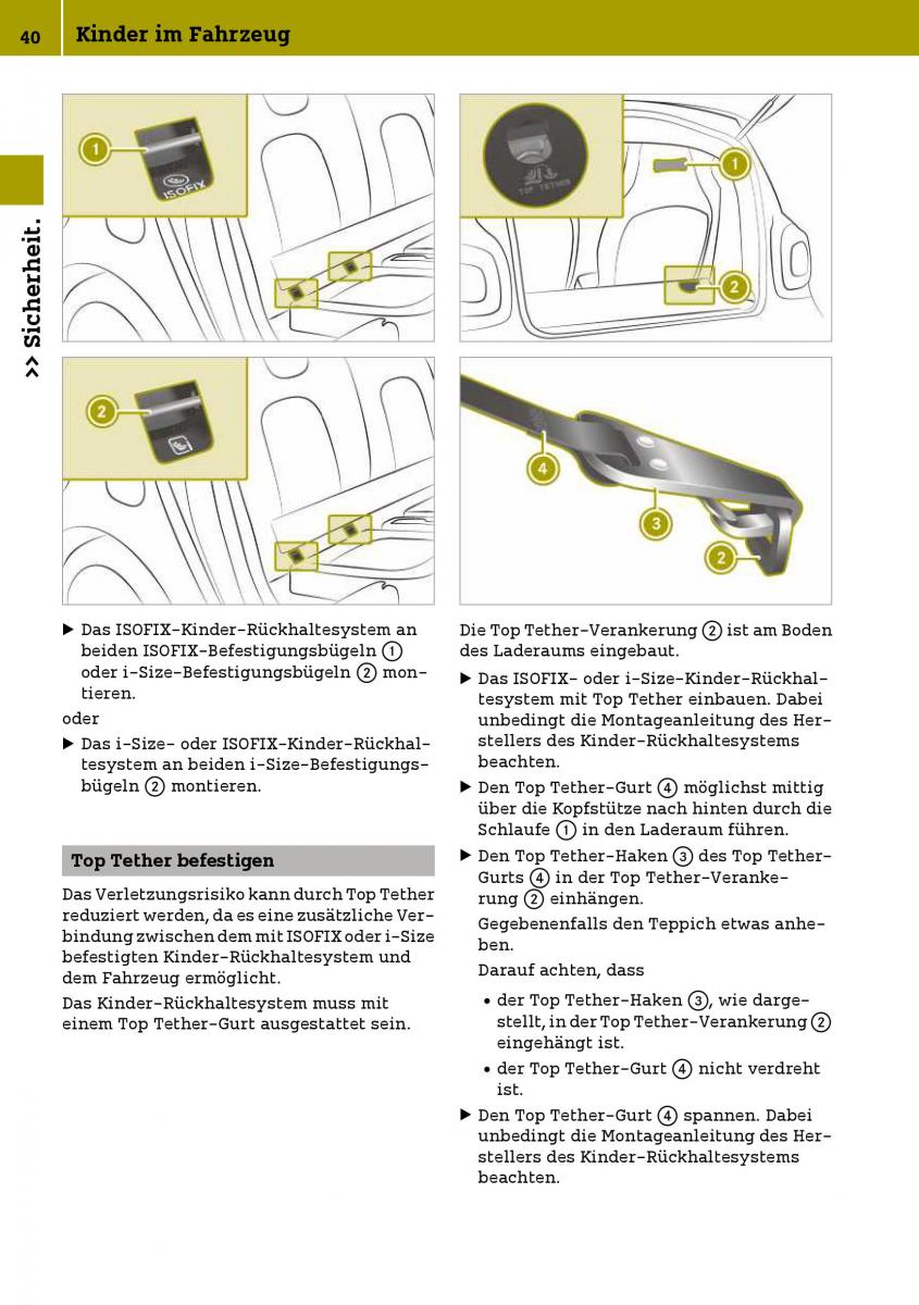 Smart Fortwo III 3 Handbuch / page 42