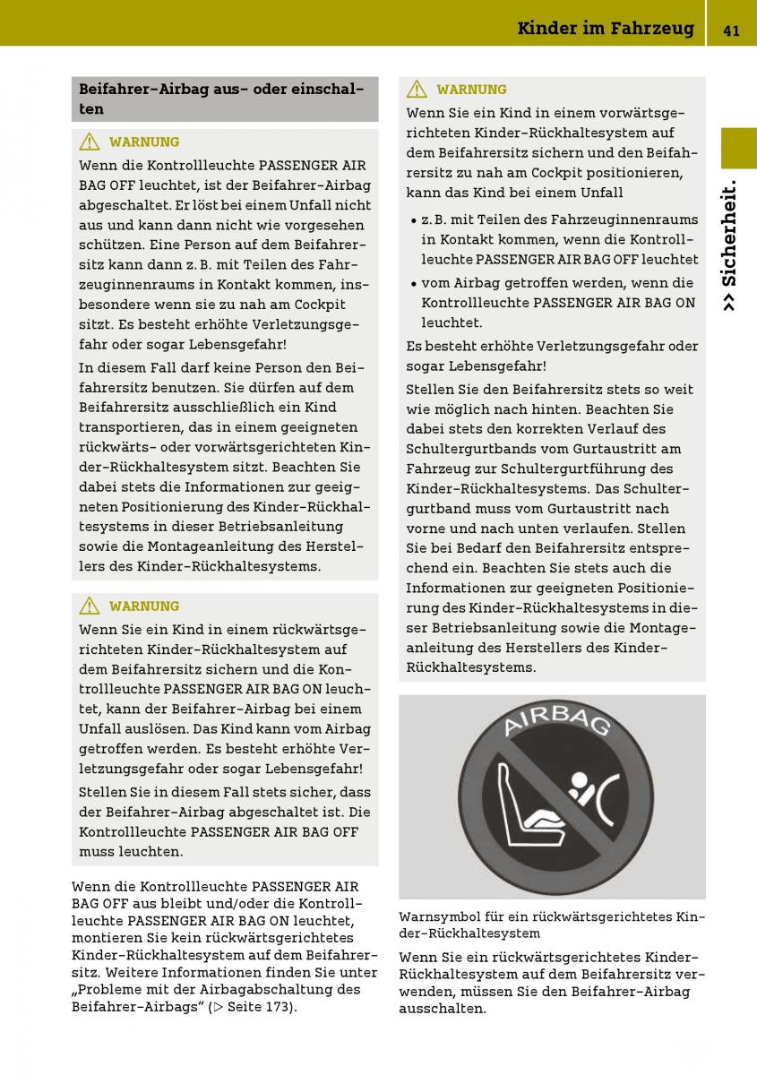 Smart Fortwo III 3 Handbuch / page 43