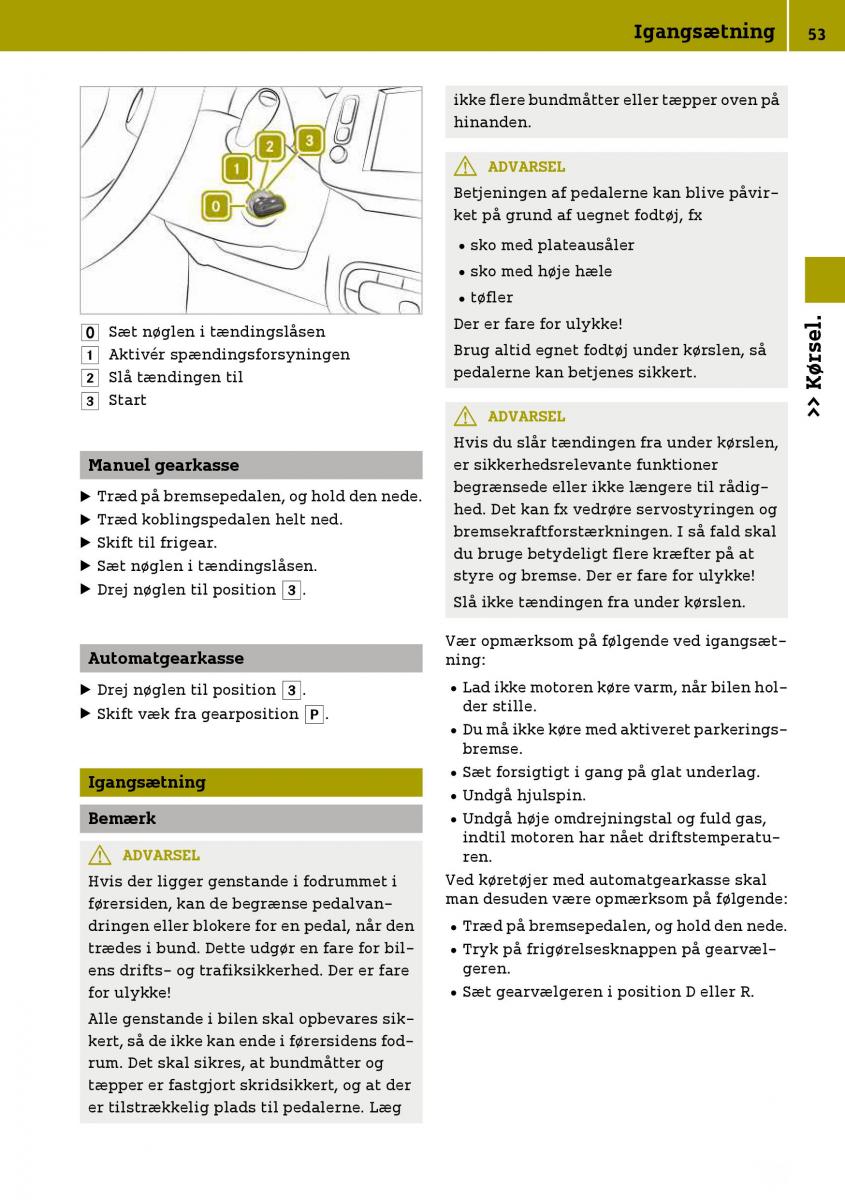 Smart Fortwo III 3 Bilens instruktionsbog / page 55