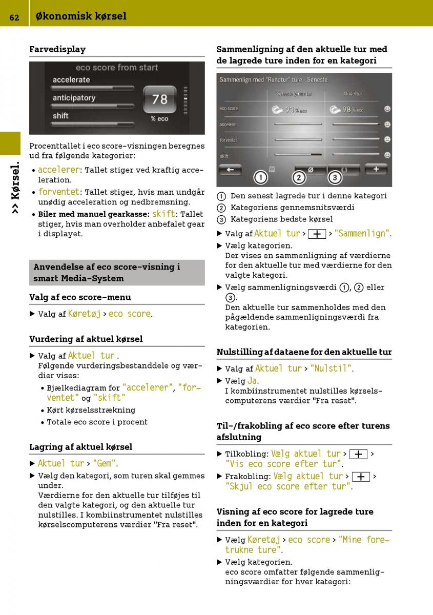 Smart Fortwo III 3 Bilens instruktionsbog / page 64