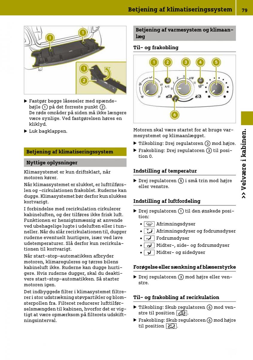 Smart Fortwo III 3 Bilens instruktionsbog / page 81