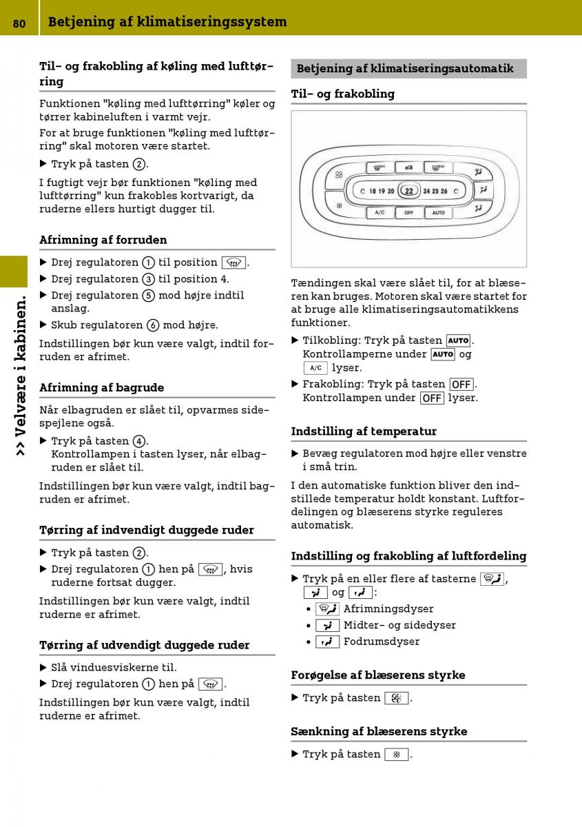 Smart Fortwo III 3 Bilens instruktionsbog / page 82