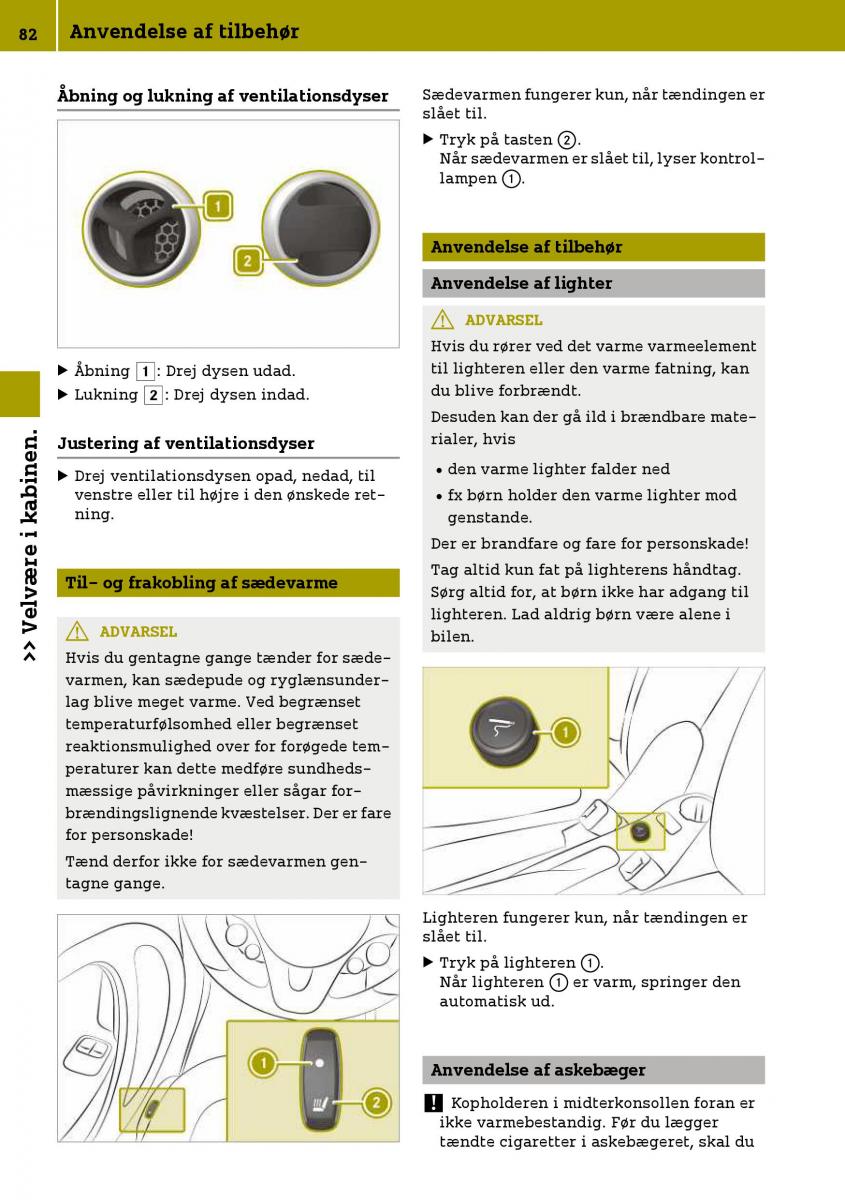 Smart Fortwo III 3 Bilens instruktionsbog / page 84