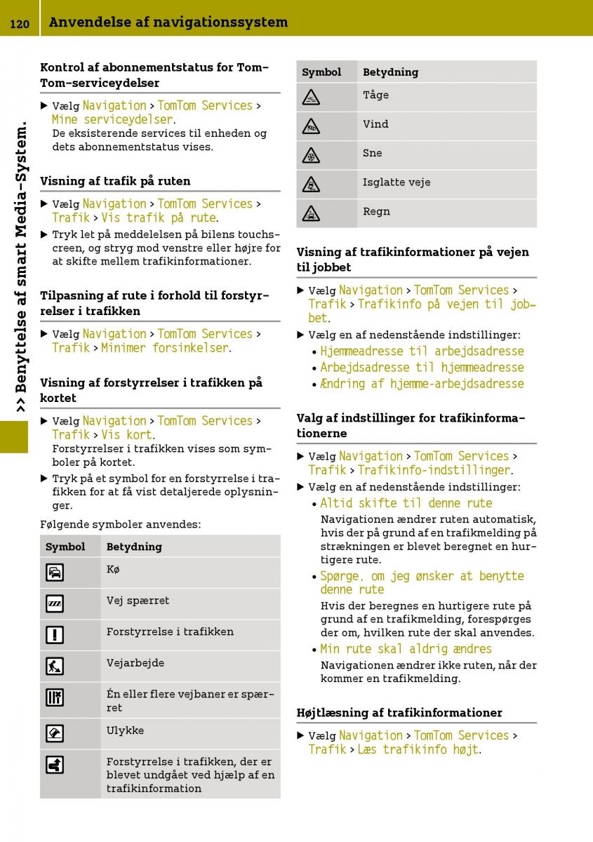 Smart Fortwo III 3 Bilens instruktionsbog / page 122