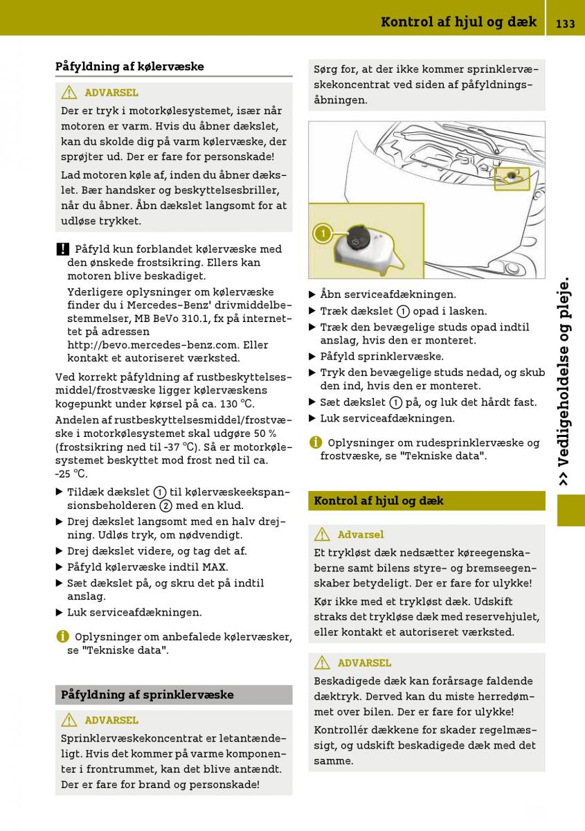 Smart Fortwo III 3 Bilens instruktionsbog / page 135