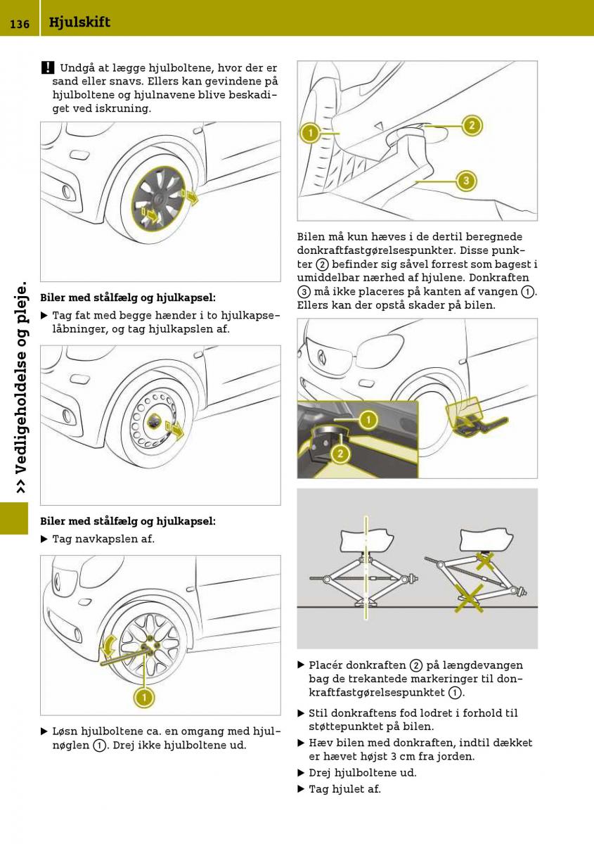 Smart Fortwo III 3 Bilens instruktionsbog / page 138