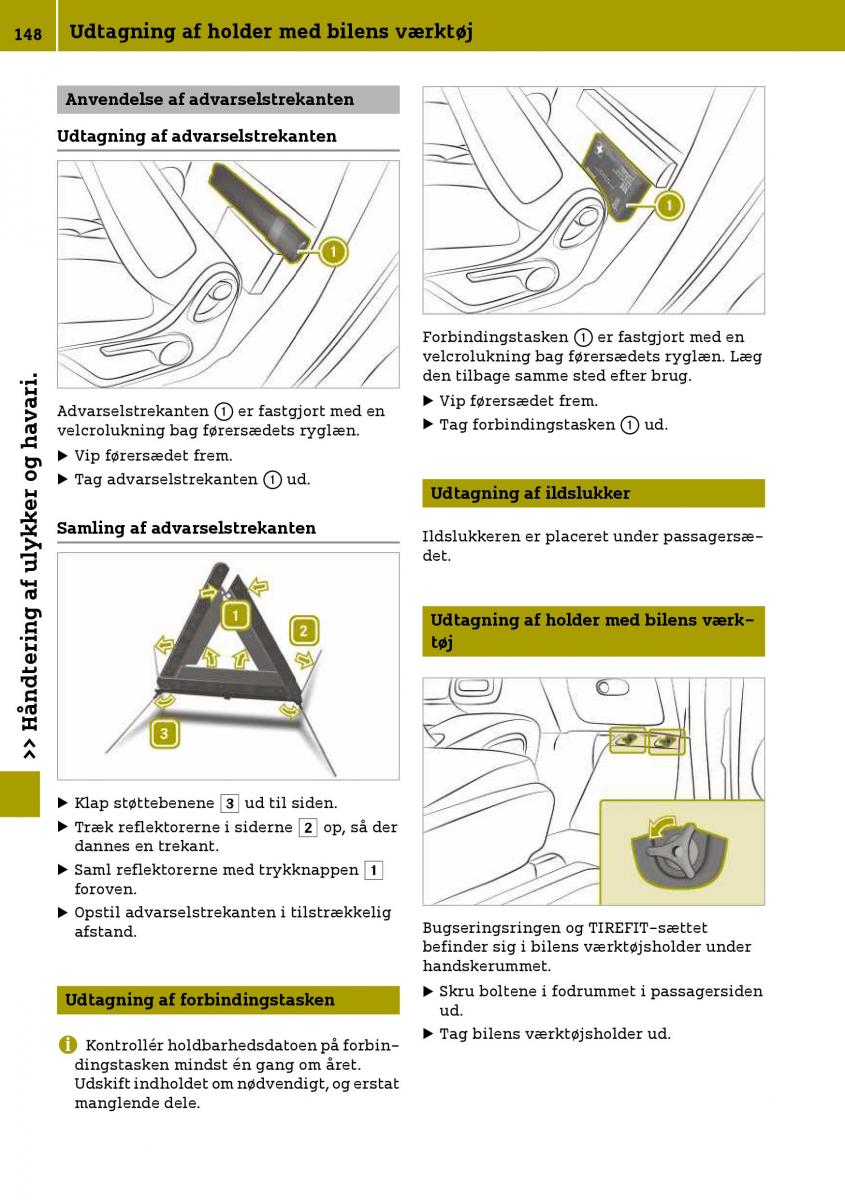 Smart Fortwo III 3 Bilens instruktionsbog / page 150